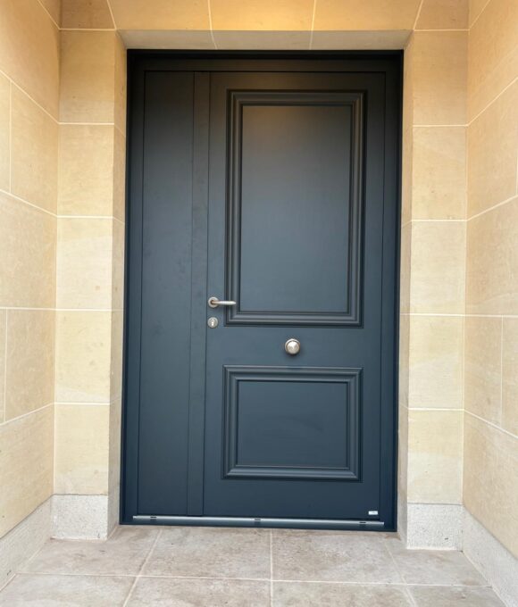 PORTE TIERCE MIXTE ALUMINIUM BOIS SAINT MAUR(ext aluminium RAL 7016) PORTE TIERCE MIXTE ALUMINIUM BOIS SAINT MAUR(ext aluminium RAL 7016)