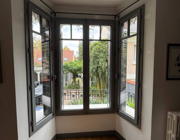 POSE BOIS GEULE DE LOUP RAL 7037 INT RAL 9016 EXT(Le Perreux Sur Marne) POSE BOIS GEULE DE LOUP RAL 7037 INT RAL 9016 EXT(Le Perreux Sur Marne)